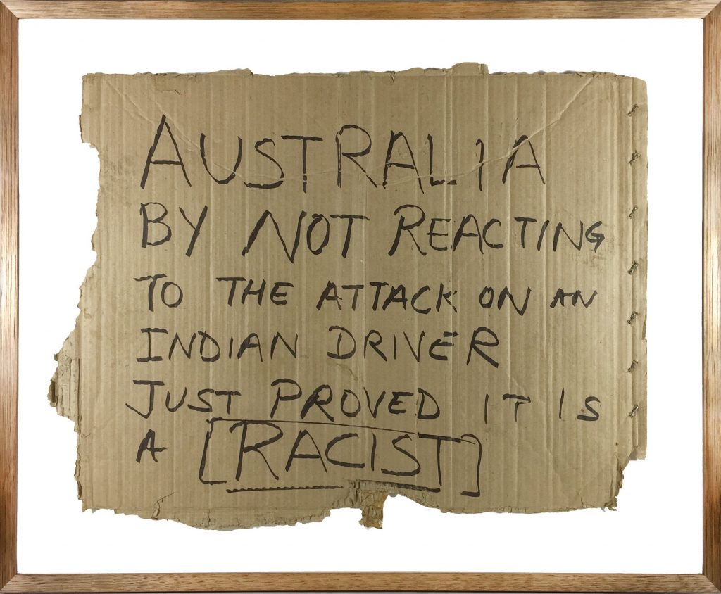Placard, Racist