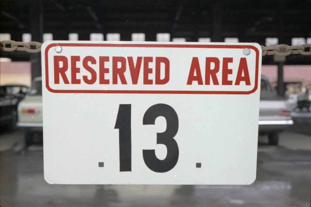 35B-3a Image of a sign for reserved parking area 13