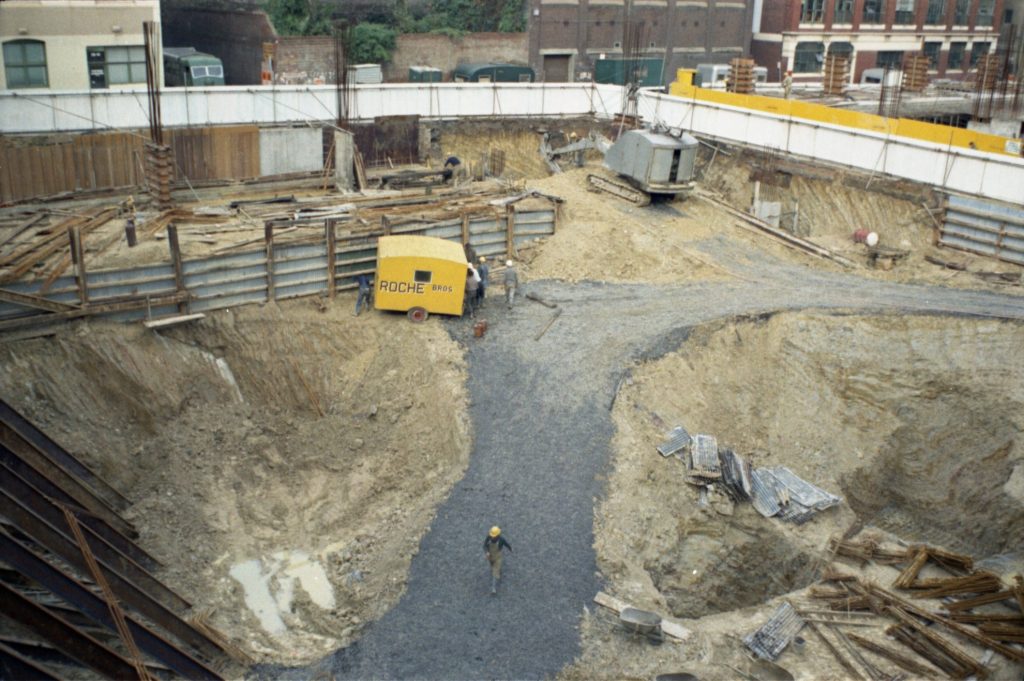 35B-42b – Image of a car park construction site, Little Collins Street