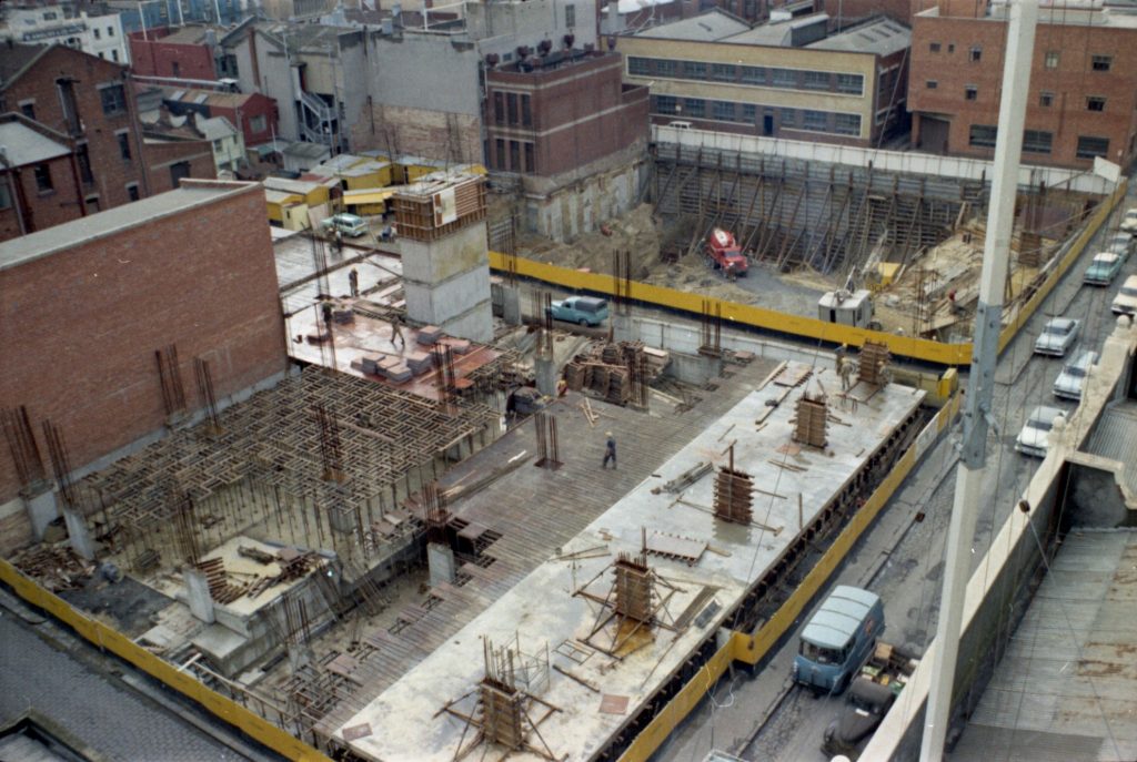 35B-42d – Image of a car park construction site