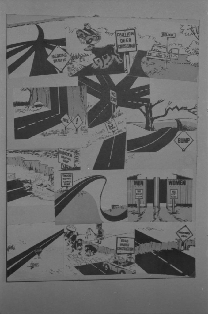 35B-61d Image of a traffic cartoon from The Herald Sun newspaper (formerly ‘The Herald’)