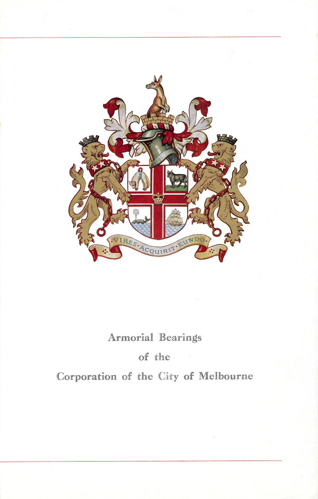 Armorial Bearings of the Corporation of the City of Melbourne City