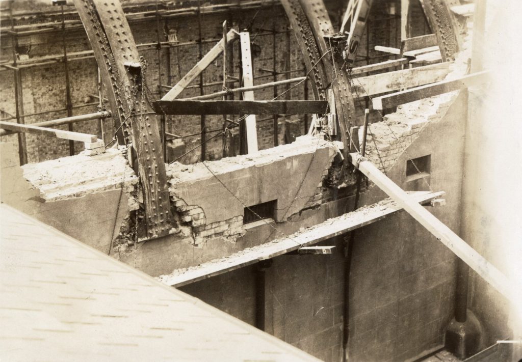 Image showing fire damage to Melbourne Town Hall