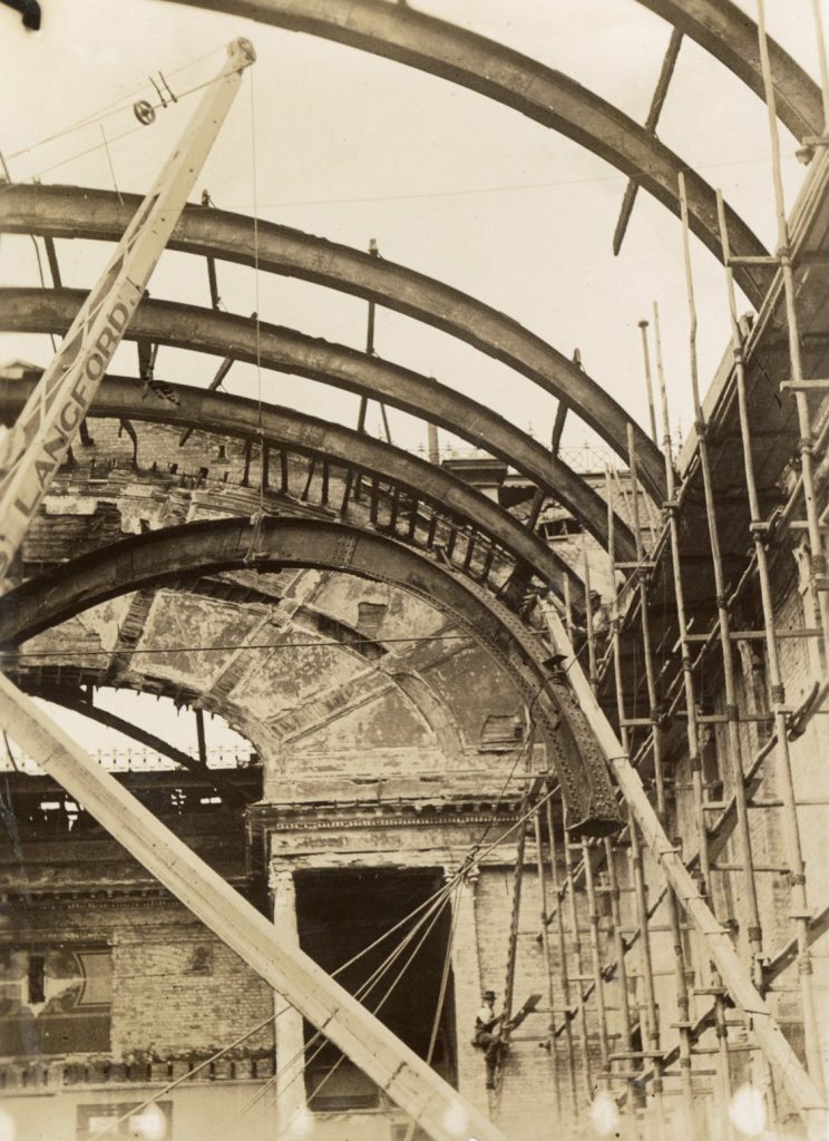 Image showing fire damage to Melbourne Town Hall