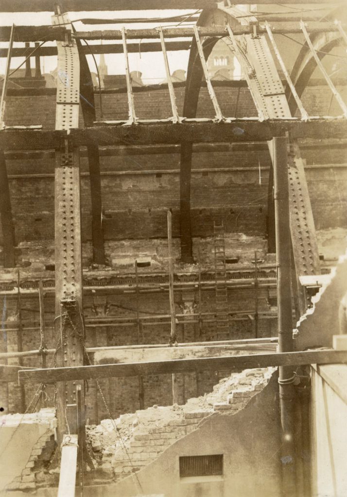 Image showing fire damage to Melbourne Town Hall