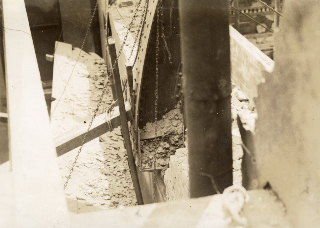 Image showing fire damage to Melbourne Town Hall