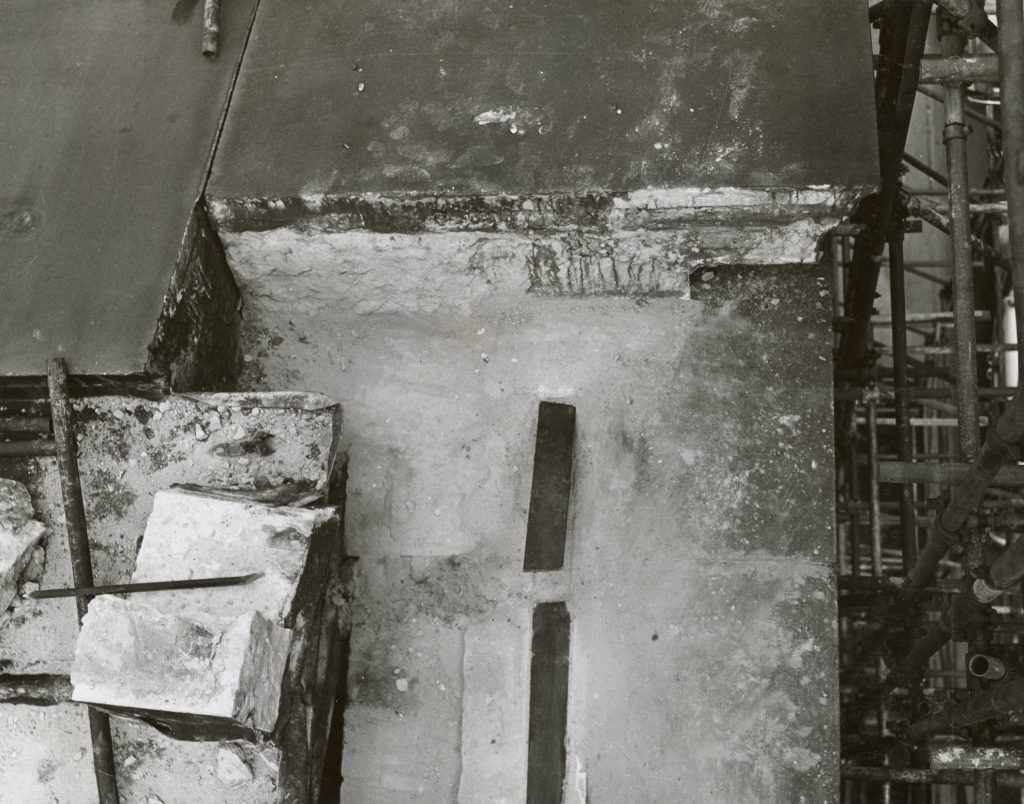 Image showing renewal of the stonework on the Melbourne Town Hall portico