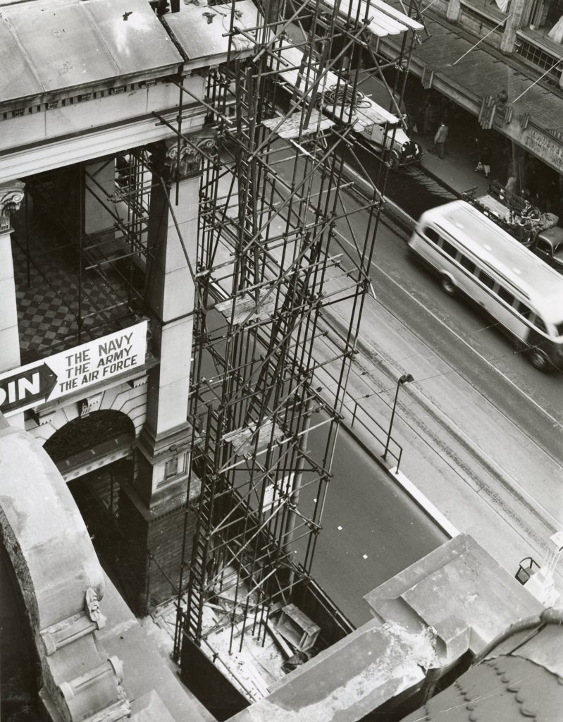 Image showing renewal of the stonework on the Melbourne Town Hall portico