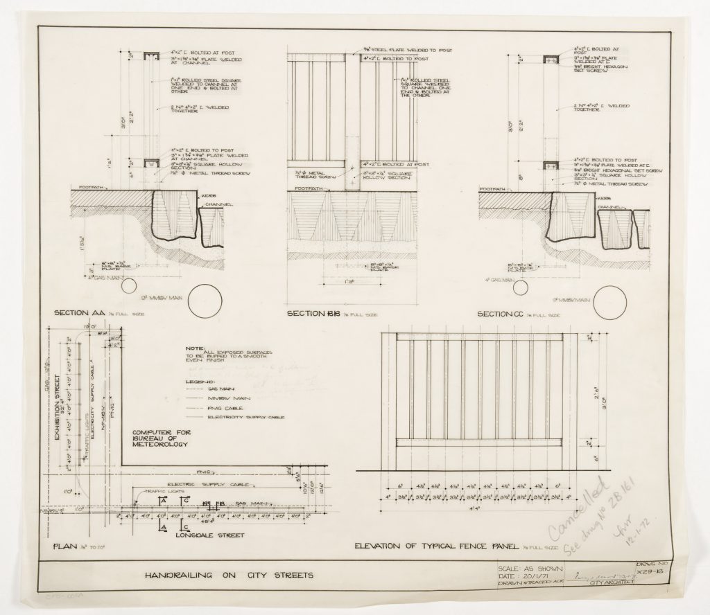 Handrailing for city streets