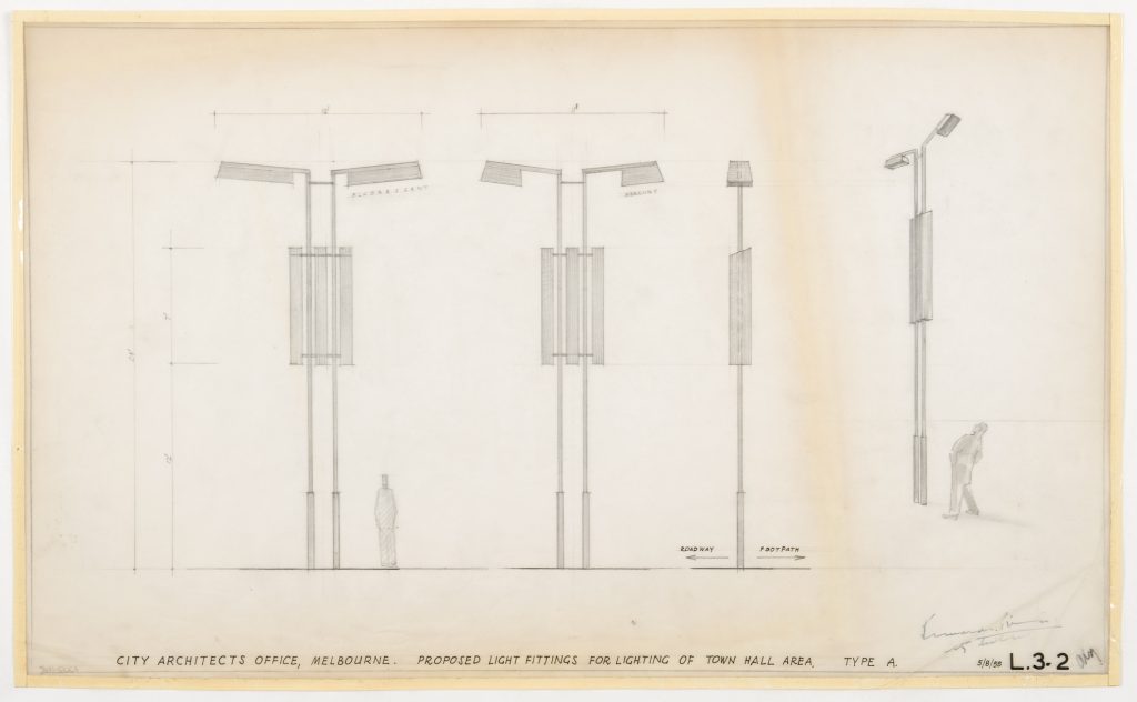 Proposed light fittings for Town Hall area