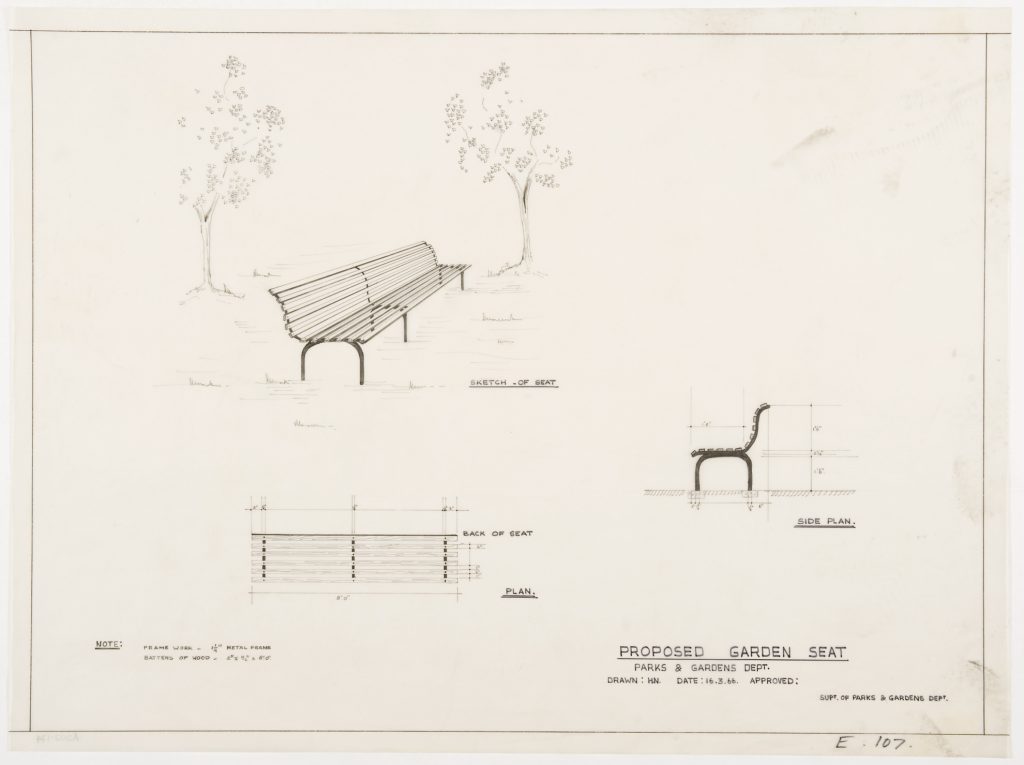 Proposed garden seat