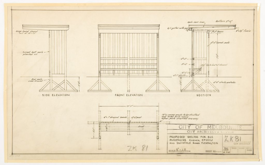 Proposed shelter for bus passengers