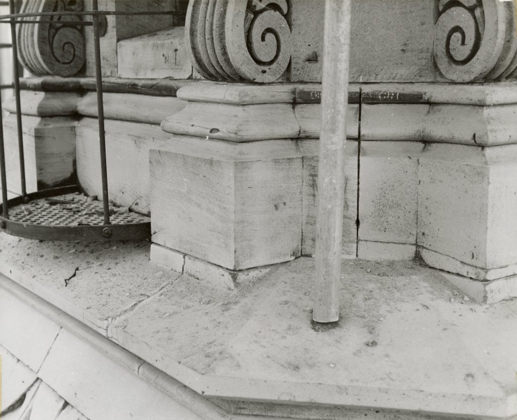 Image showing restoration of the stonework of Melbourne Town Hall