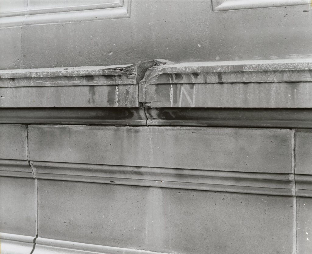 Image showing restoration of the stonework of Melbourne Town Hall