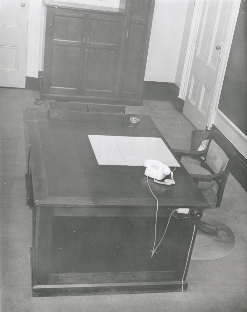 Image of furniture in an electric supply room in Melbourne Town Hall