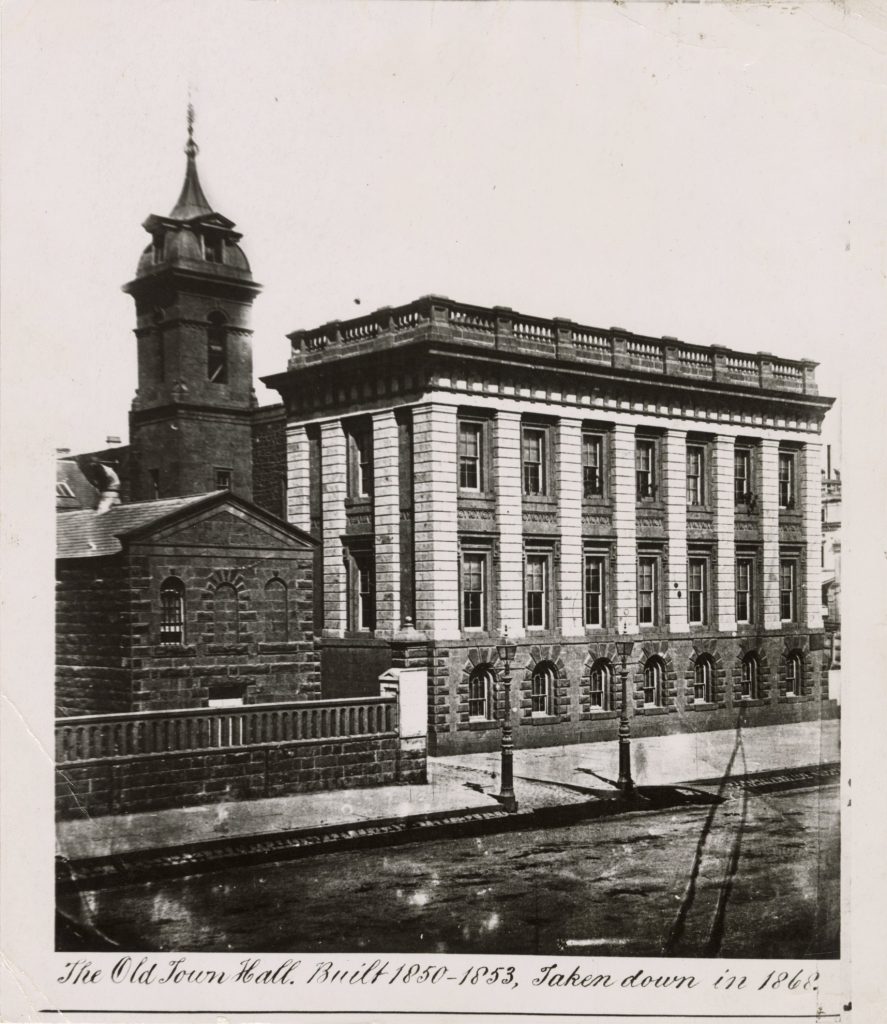 Image of the original Melbourne Town Hall