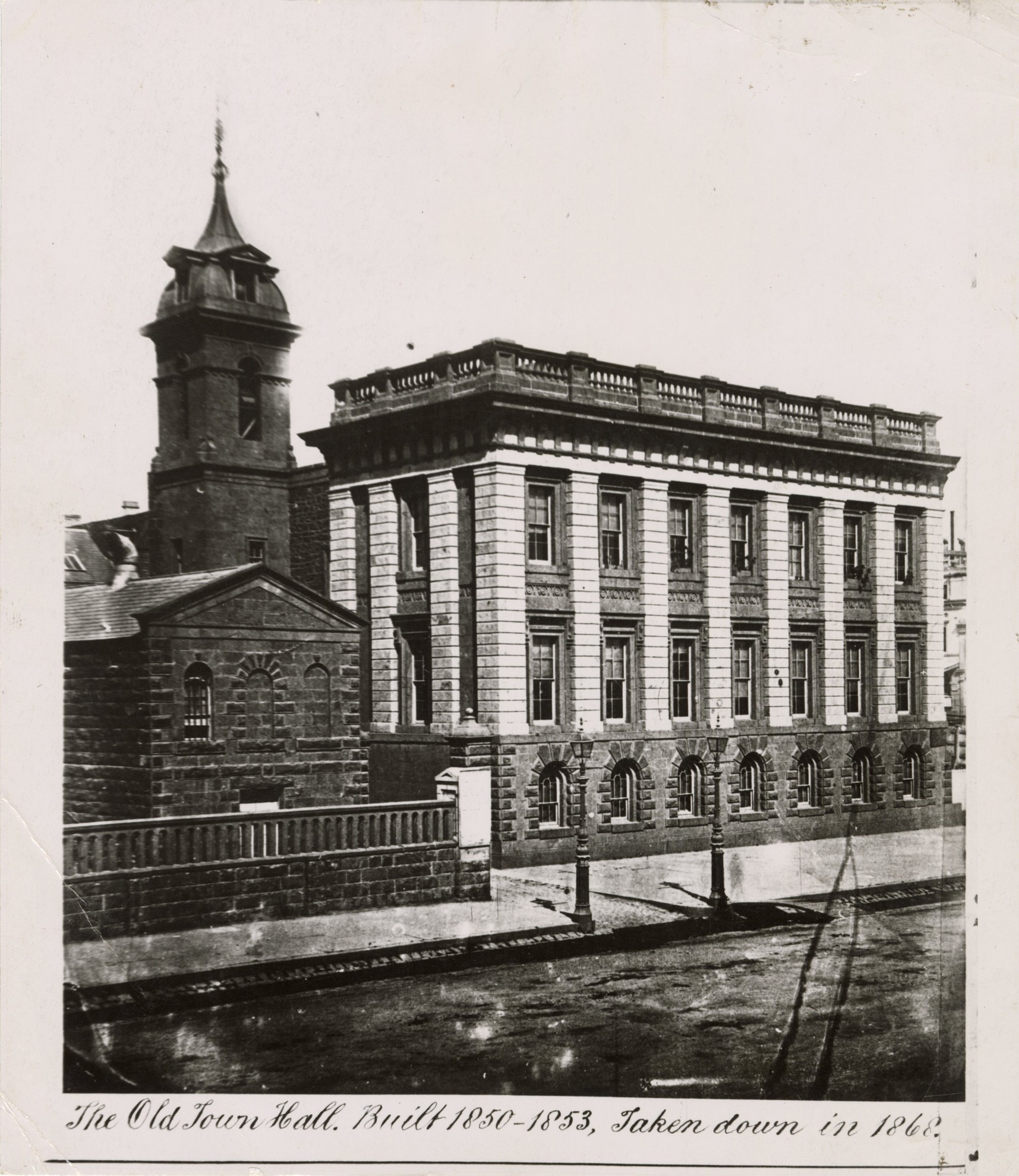 Image of the original Melbourne Town Hall City Collection