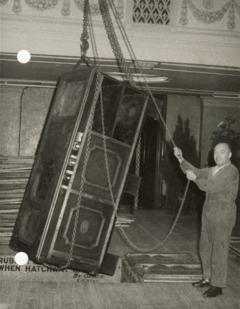 Image showing moving of furniture in Melbourne Town Hall