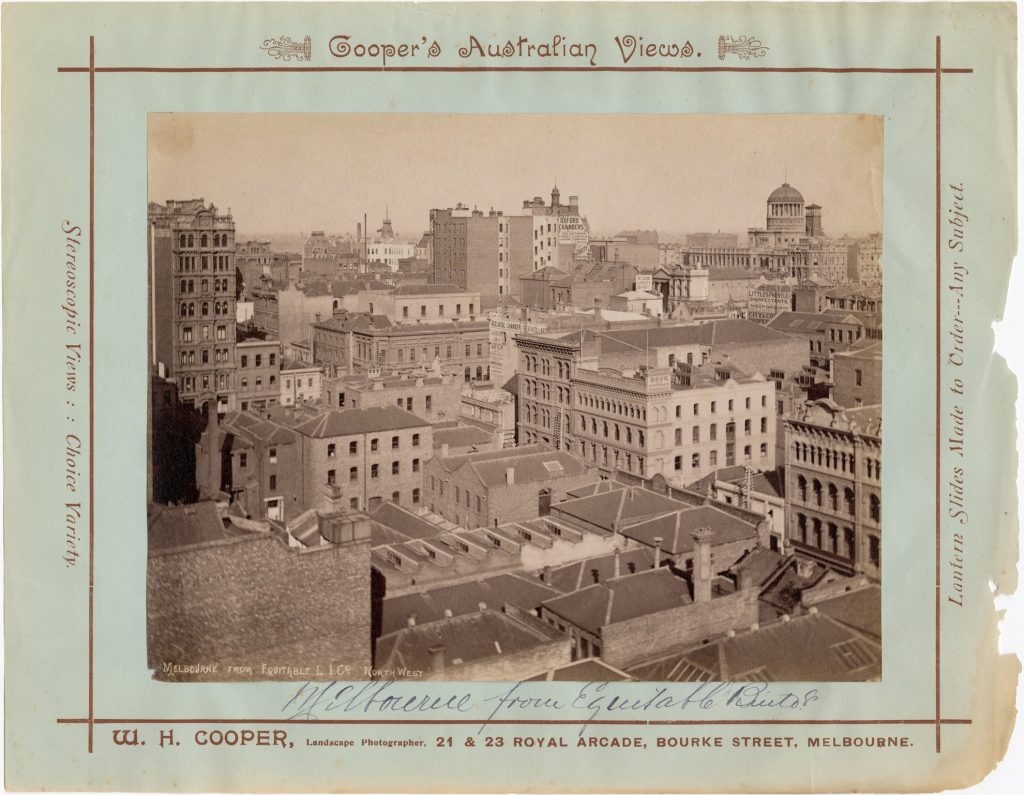 Image showing a view of Melbourne from the Equitable Life Company building