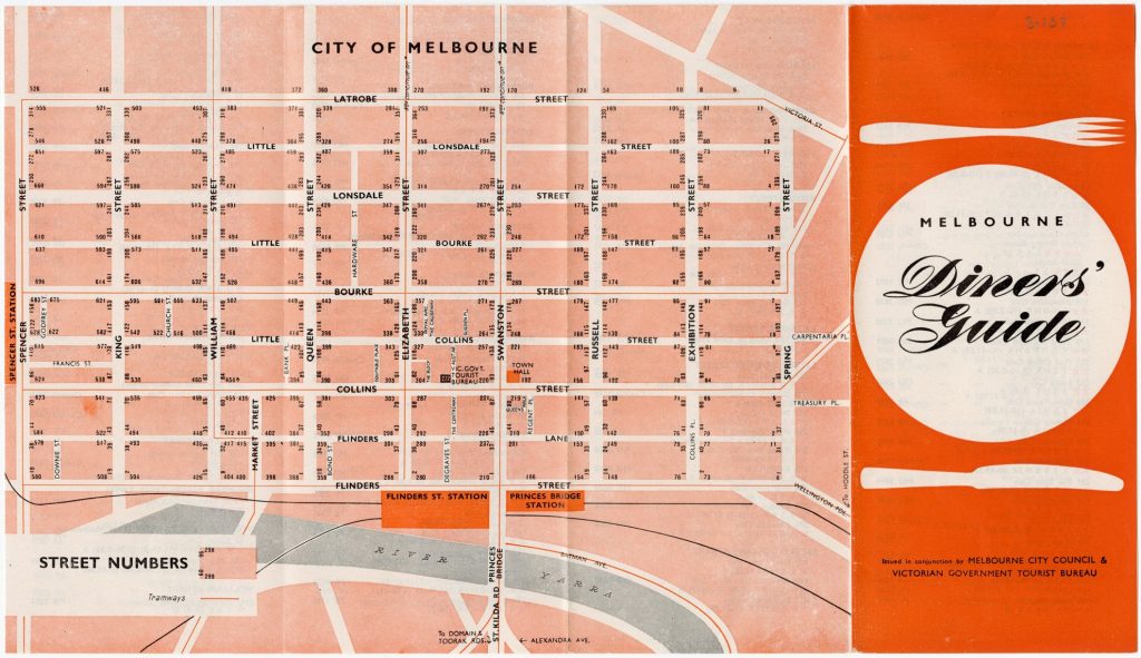 Melbourne diners’ guide, produced for the 1956 Olympic Games image 1734376-1