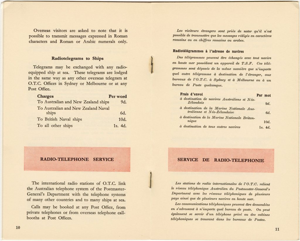 Telecommunications guide, produced for the 1956 Olympic Games image 1734381-7