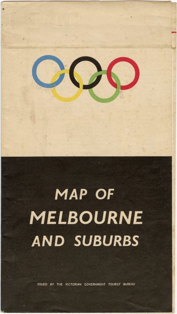 Map of Melbourne and suburbs, produced for the 1956 Olympic Games