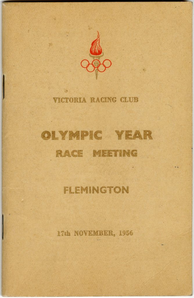Booklet for the 1956 Victoria Racing Club meeting