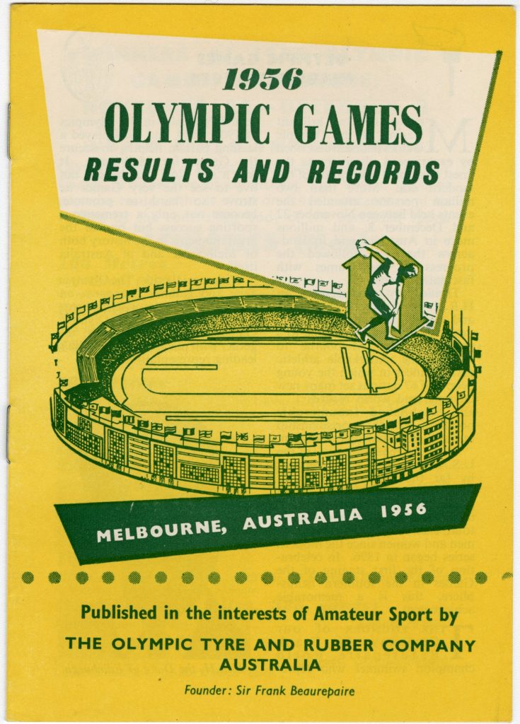 1956 Olympic Games Results and Records