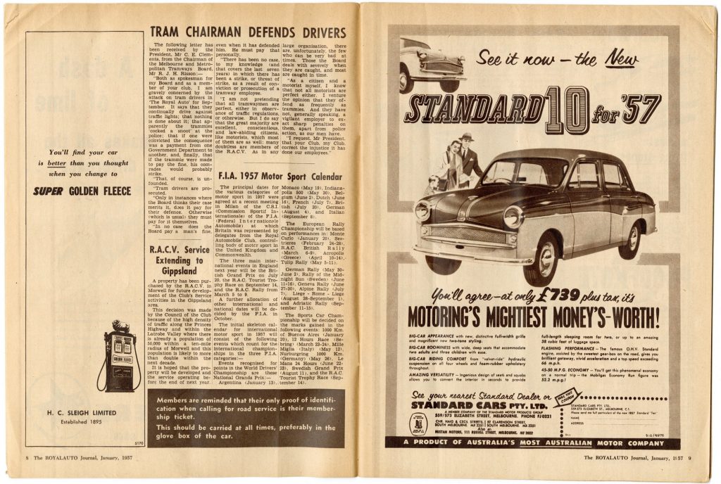 Royal Auto, January 1957 issue image 1734391-5