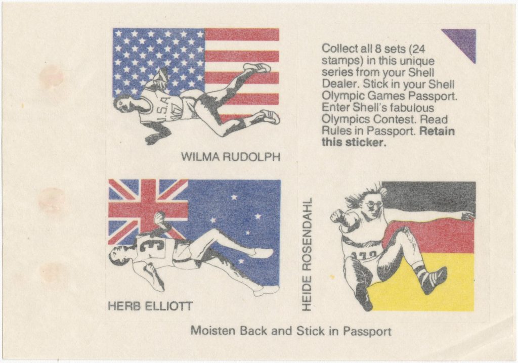 Stamps for the 1976 Olympic Games souvenir passport image 1734438-3