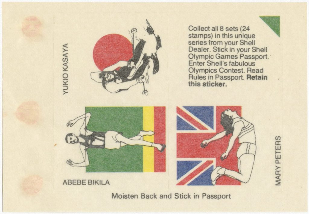 Stamps for the 1976 Olympic Games souvenir passport image 1734438-5