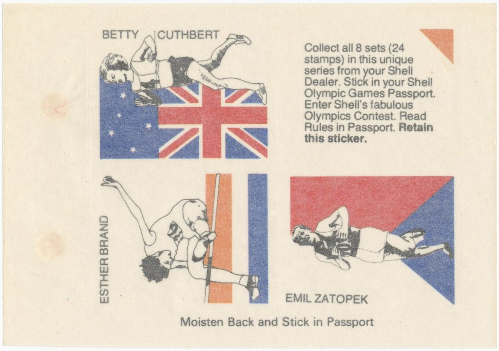 Stamps for the 1976 Olympic Games souvenir passport image 1734438-7