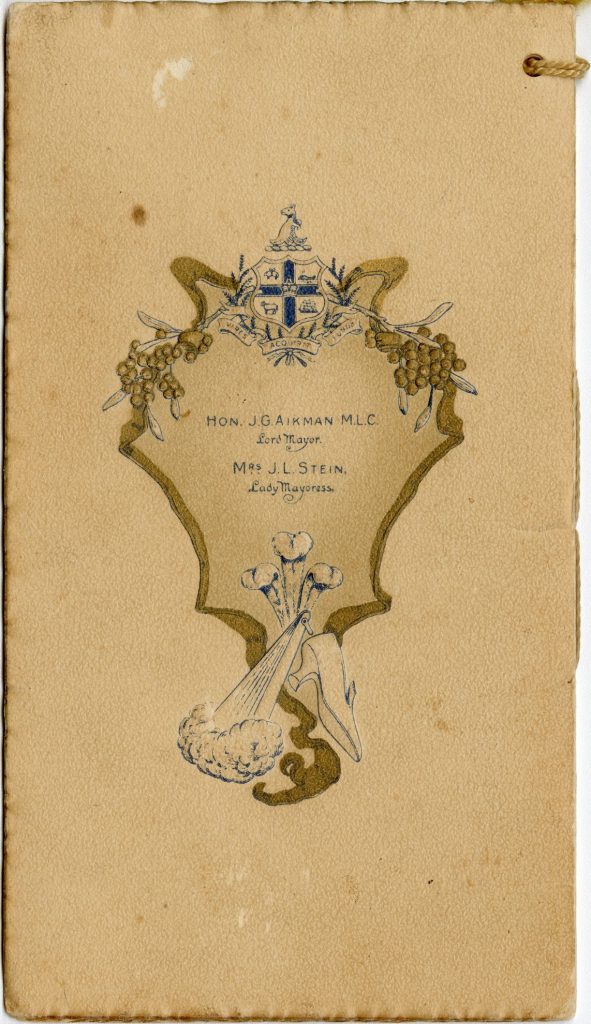 Dance card for a ball held for the Prince of Wales image 1735440-5