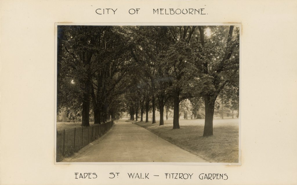 Image of Eades Street walk in Fitzroy Gardens