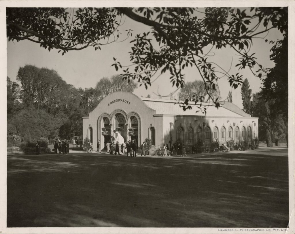 Image of the conservatory in Fitzroy Gardens