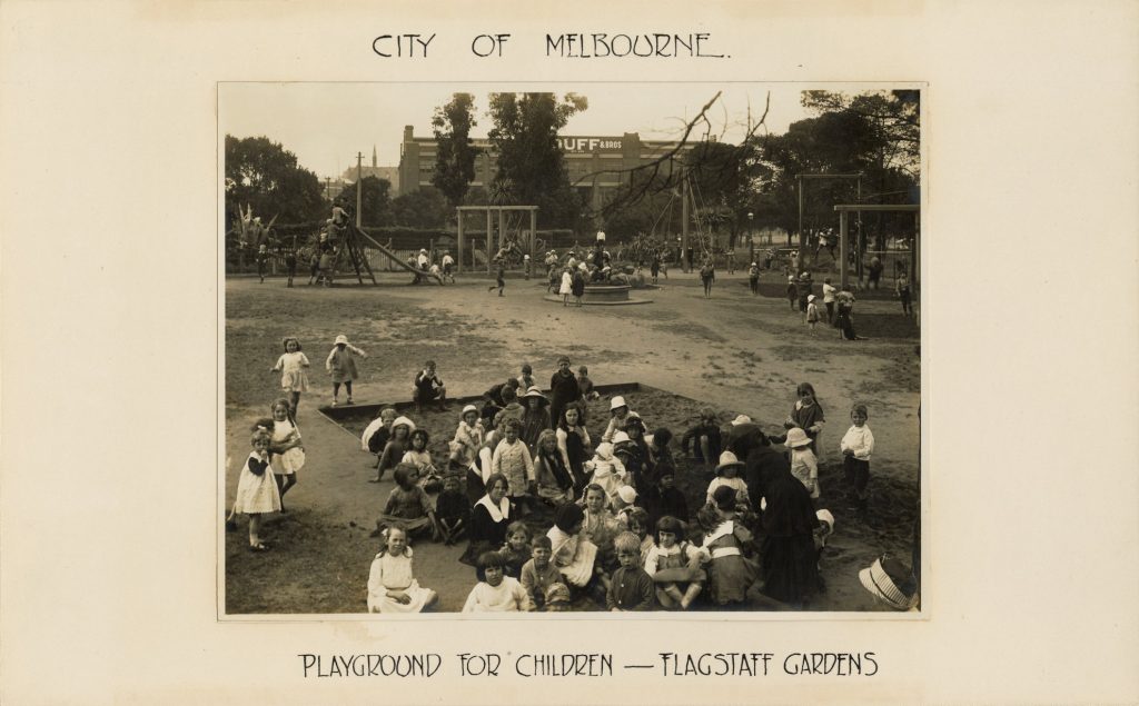 Image of a children’s playground in Flagstaff gardens