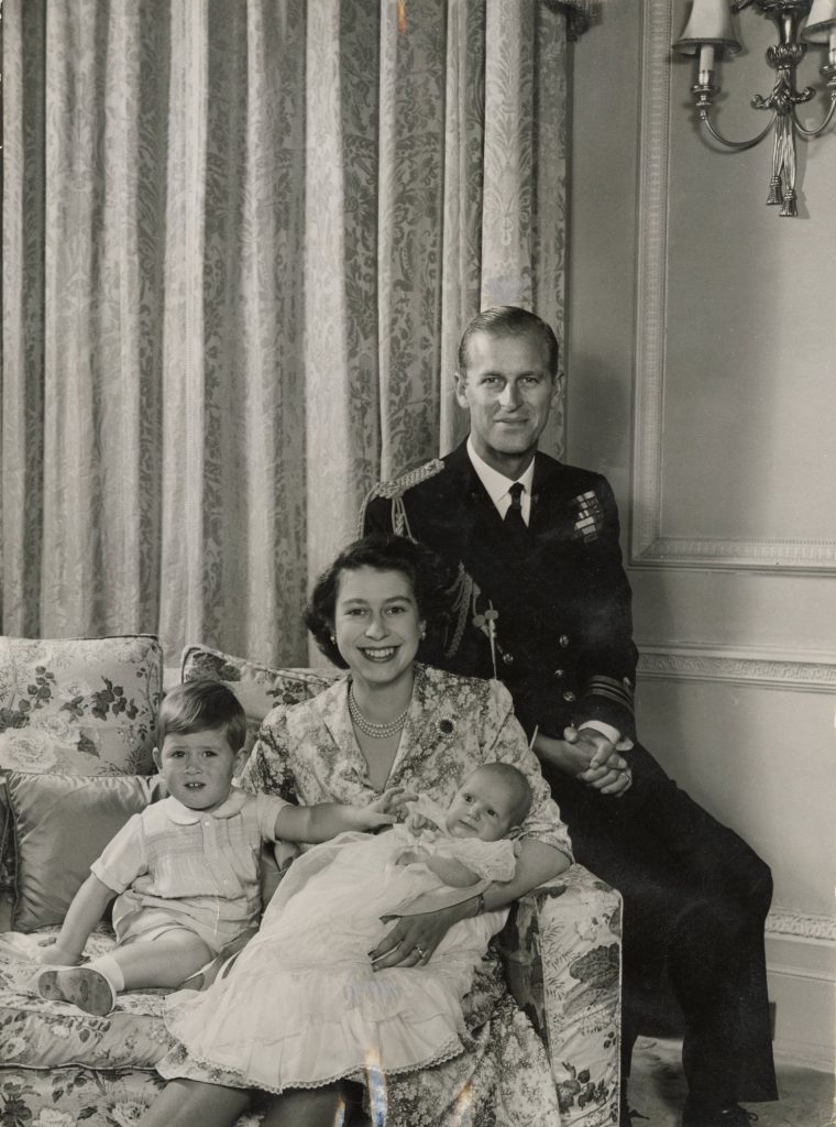 Image of the royal family at Clarence House