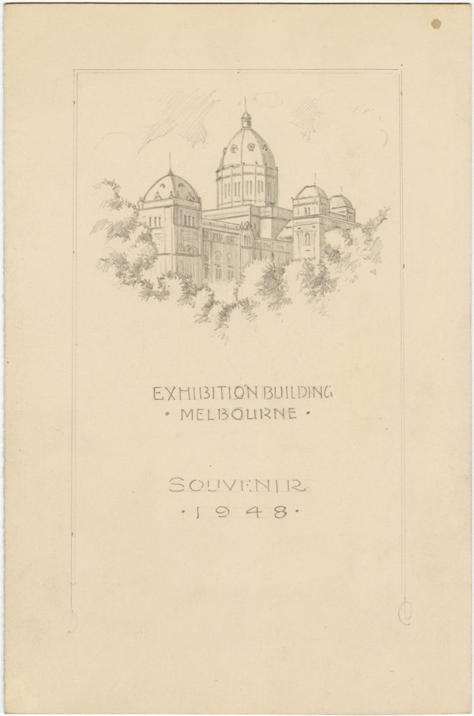 Proposed souvenir booklet for the royal visit of King George VI, Queen Elizabeth, and Princess Margaret