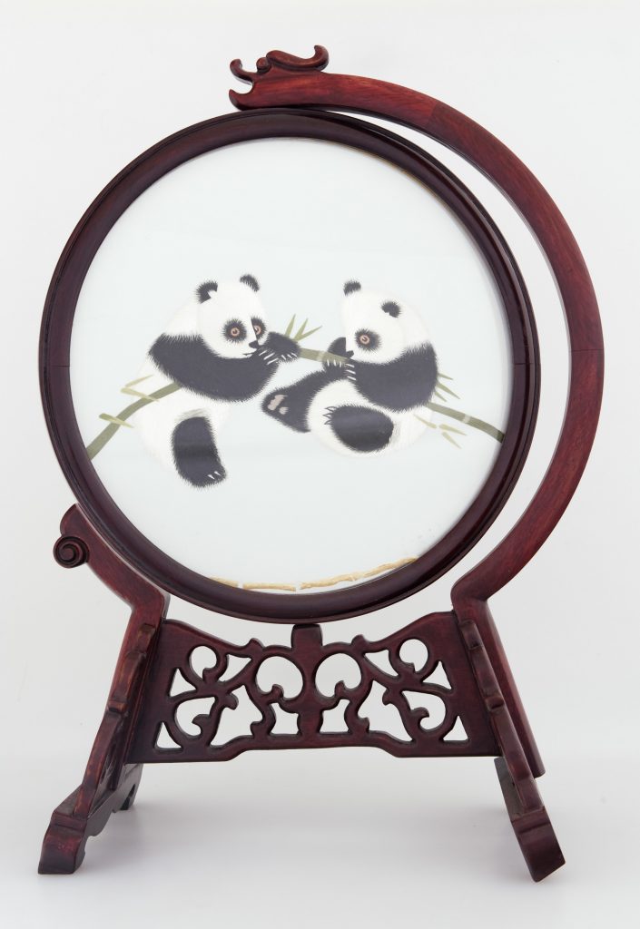 Chinese embroidery, pandas