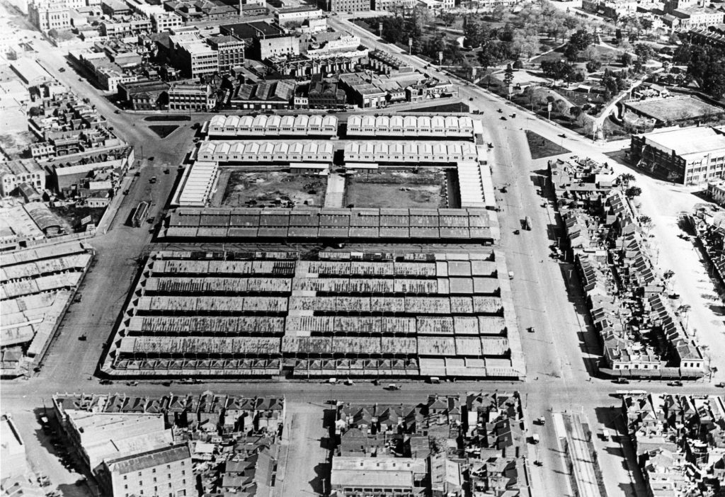 Aerial view of the Queen Victoria Market