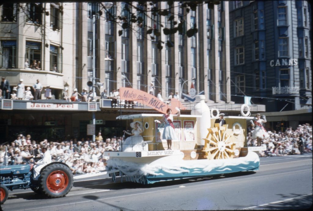 Milk Board float, 1962 or 1963