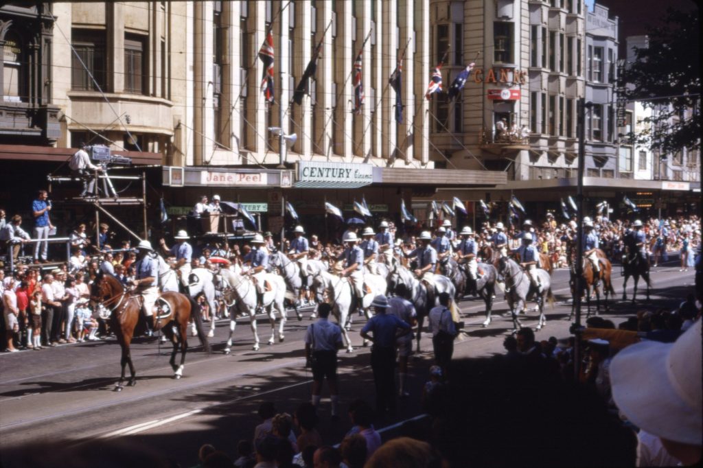 Police Leading the 1963 Moomba Parade