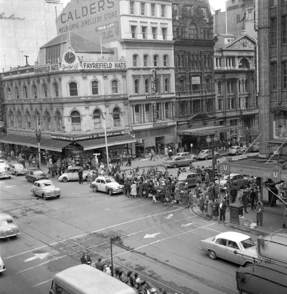 Unmarked Book Negative A19 – Intersection of Swanston and Collins Street