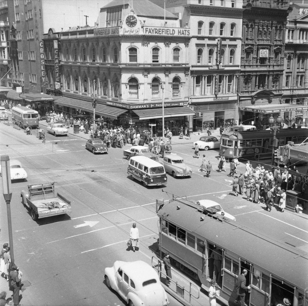 Unmarked Book Negative A27 – Intersection of Swanston and Collins Street