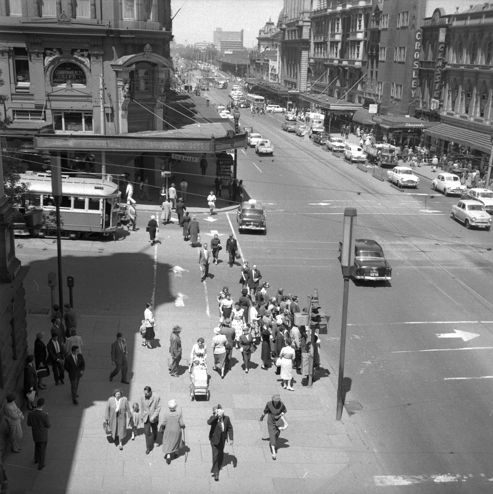 Unmarked Book Negative A28 - Intersection of Swanston and Collins ...