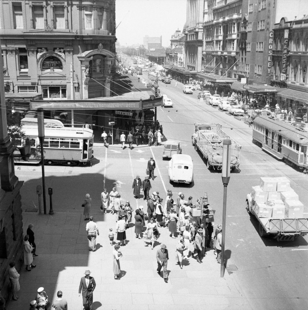 Unmarked Book Negative A31 – Intersection of Swanston and Collins Street