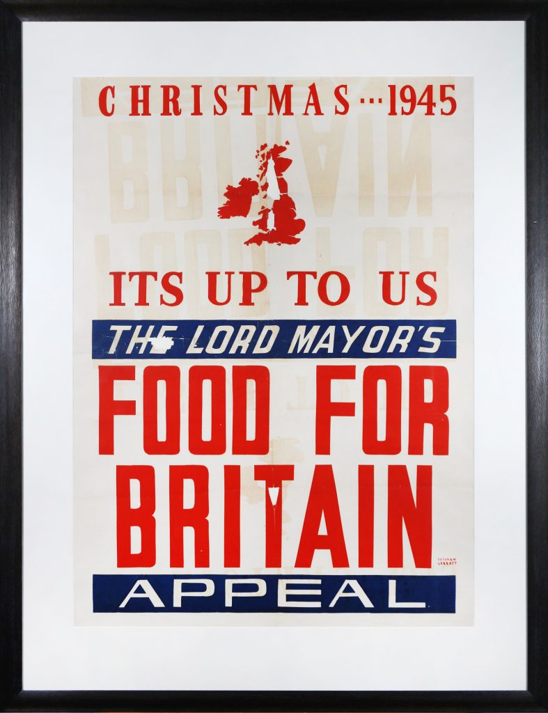 Poster, Christmas 1945 Lord Mayor’s Food for Britain Appeal