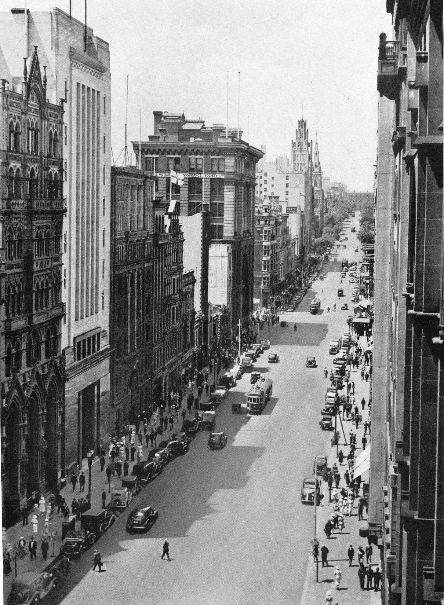 Collins Street, Melbourne, Victoria, Australia c.1960, in the city's  central business district Stock Photo - Alamy