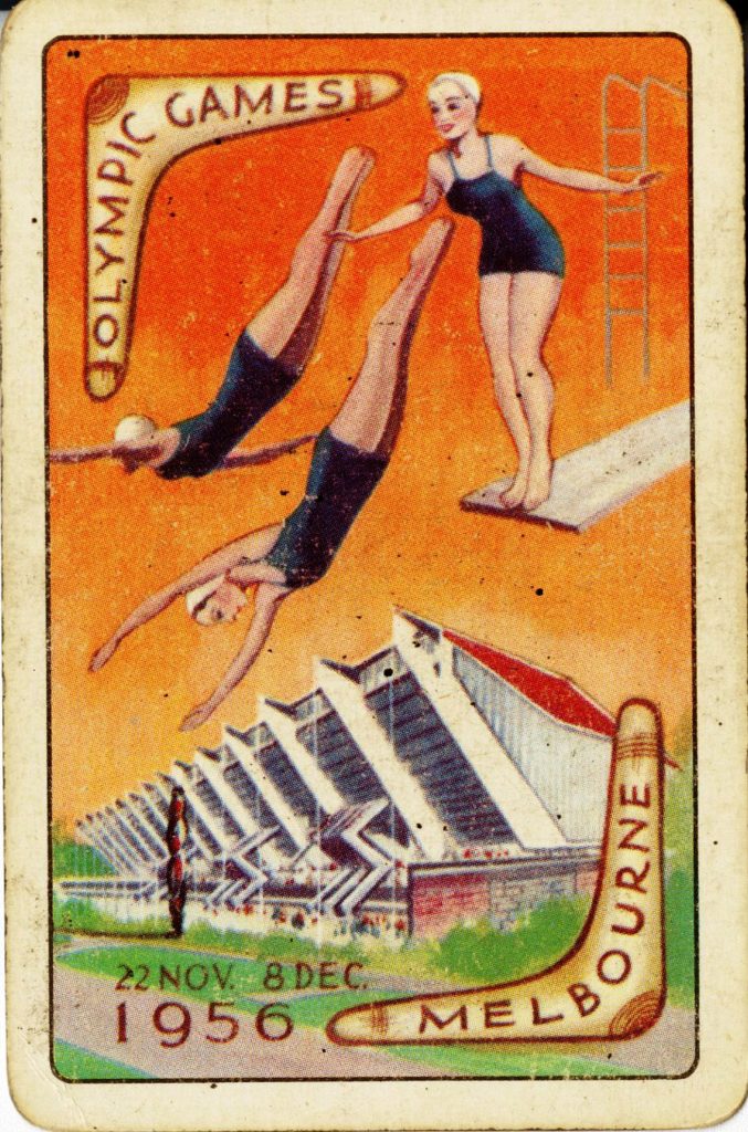 Playing card, Melbourne Olympics 1956
