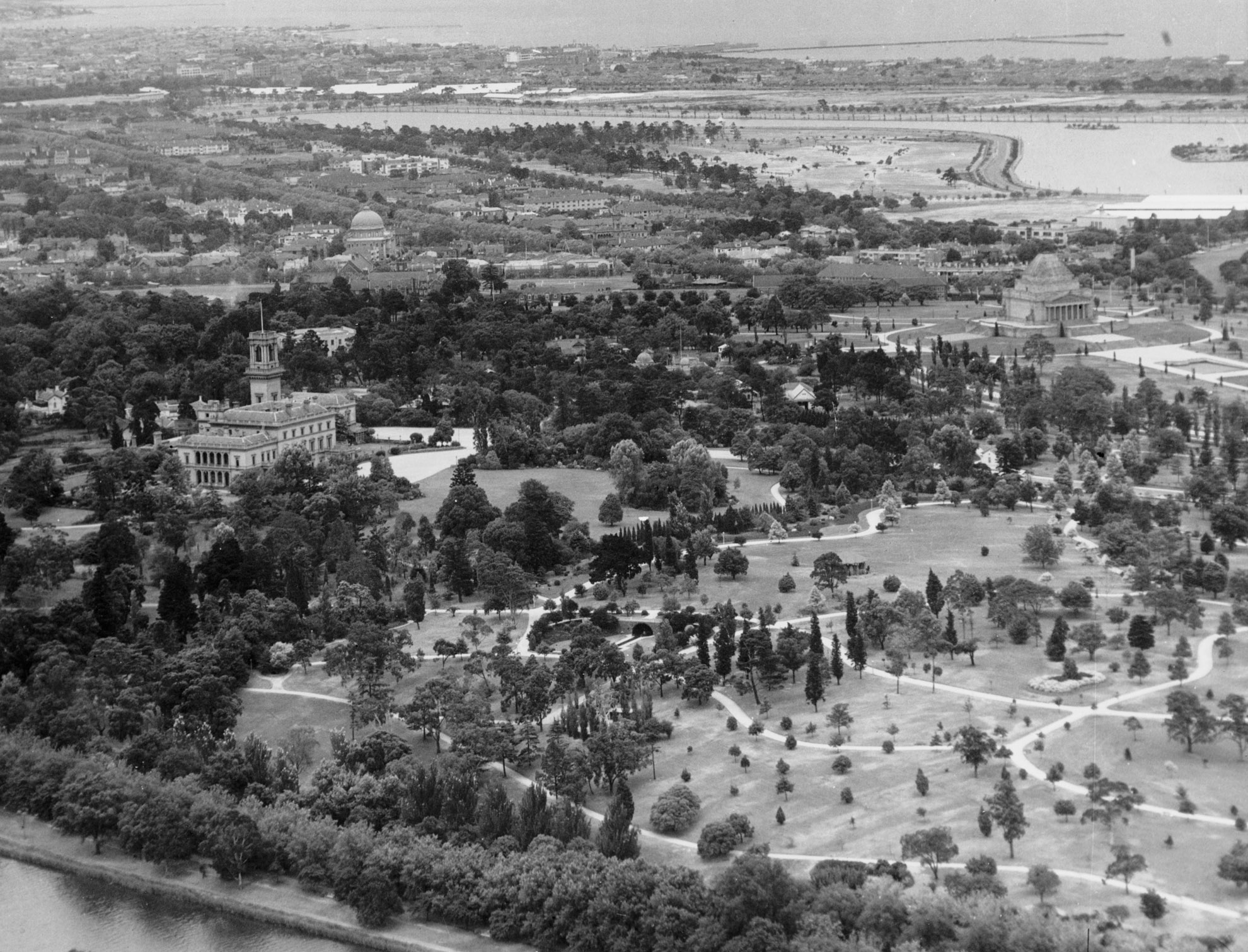 Aerial view of Kings Domain - City Collection